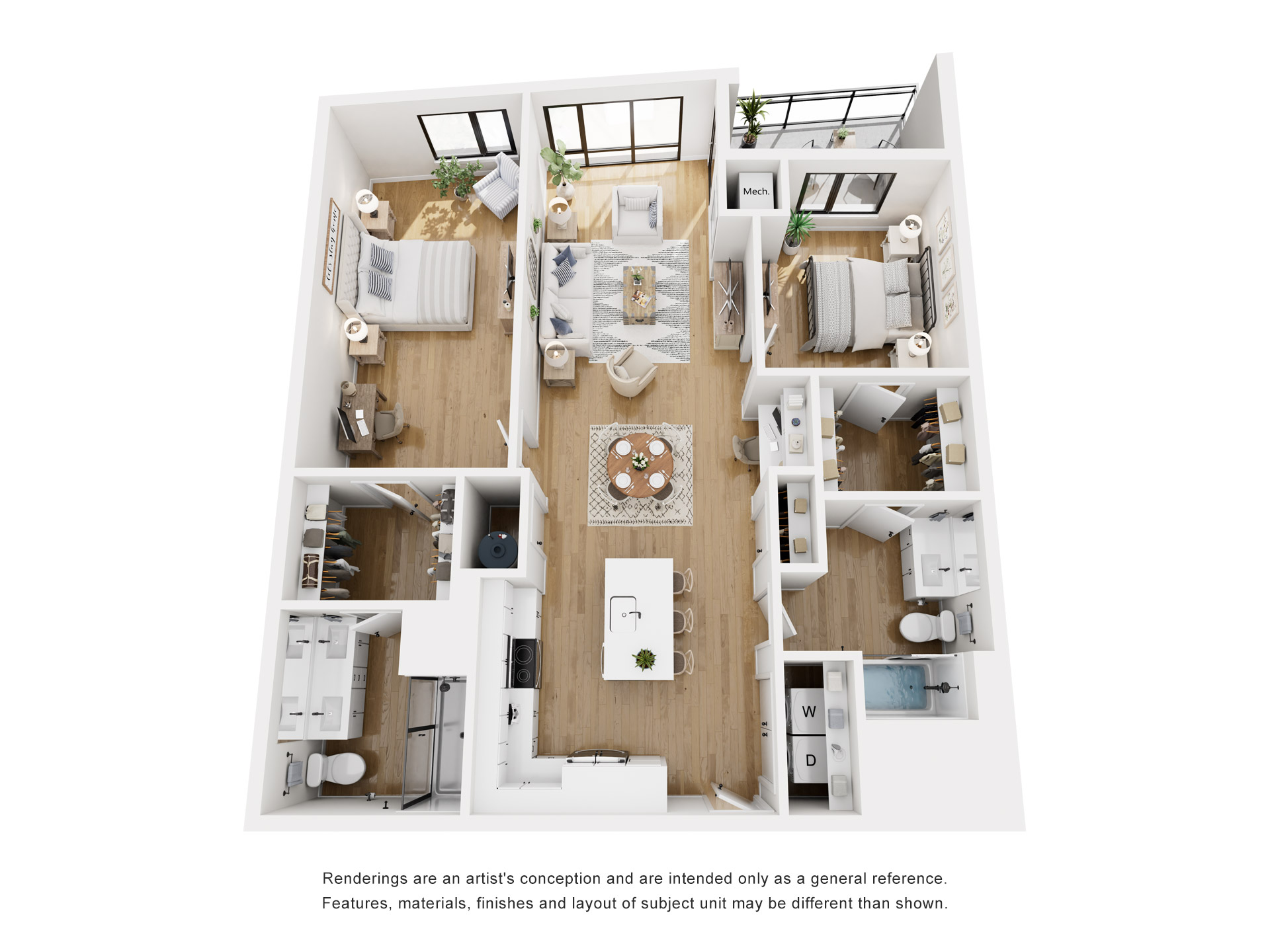 Floor plan layout diagram for B4.2-1265